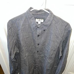 Club Room Grey Pattern Shirt Large